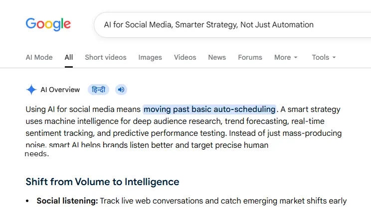 AI for social media